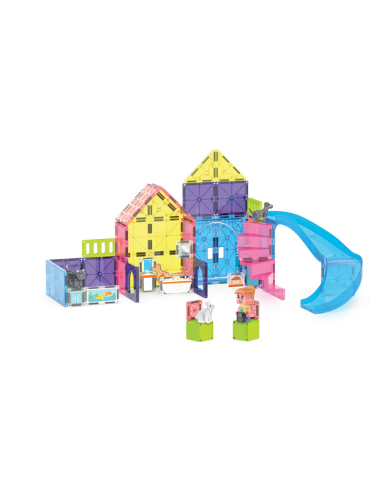 MAGNA-TILES Pet Playhouse 50 Τεμάχια – Μαγνητικά Πλακίδια STEM με Κατοικίδια 252050PP