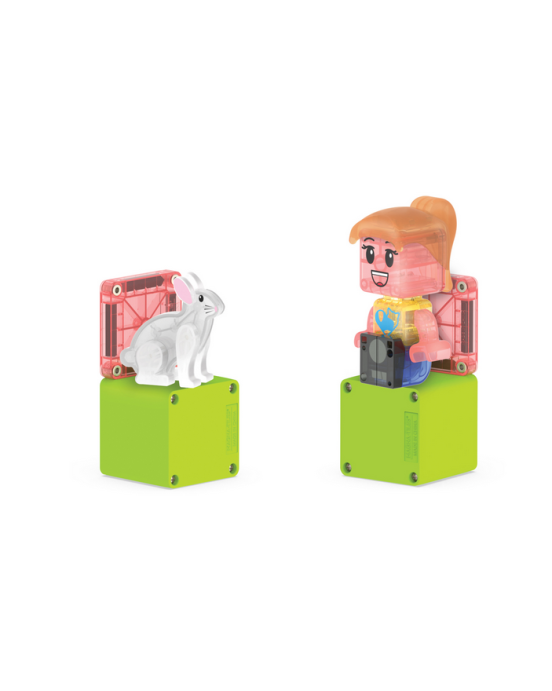 MAGNA-TILES Pet Playhouse 50 Τεμάχια – Μαγνητικά Πλακίδια STEM με Κατοικίδια 252050PP