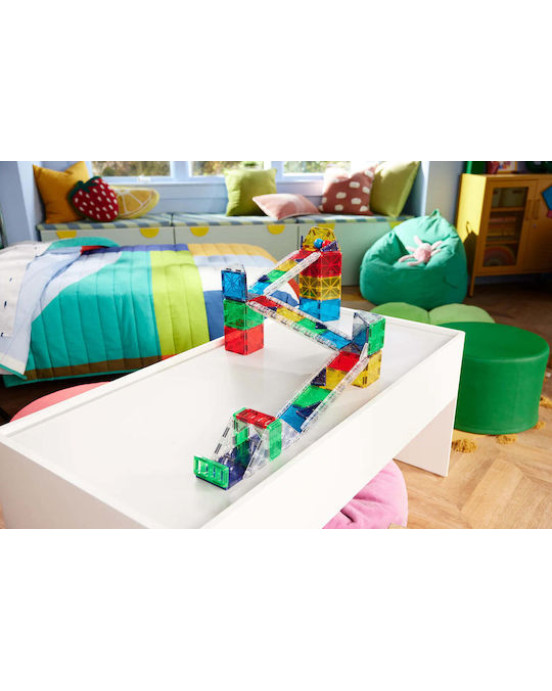 MAGNA-TILES Rail Racers Deluxe 90 Τεμάχια – Μαγνητικά Πλακίδια STEM με Ράμπες 251090RR