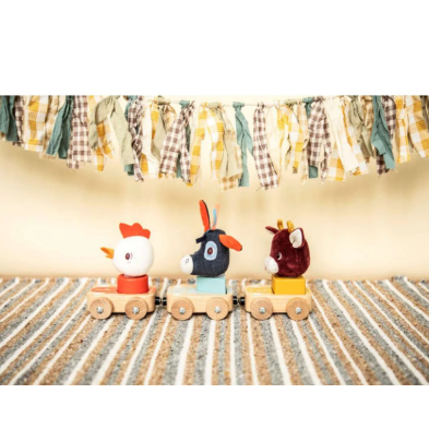 Lilliputiens Μαγνητικά Οχήματα Και Υφασμάτινες Φιγούρες Φάρμα Σετ LI83295