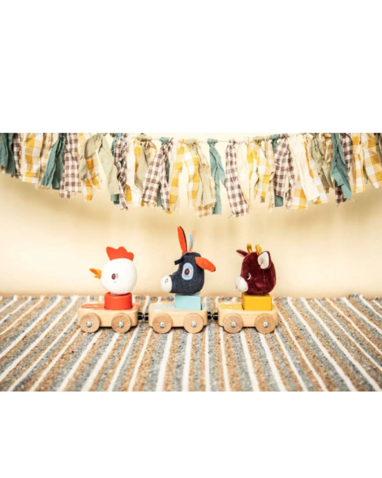 Lilliputiens Μαγνητικά Οχήματα Και Υφασμάτινες Φιγούρες Φάρμα Σετ LI83295