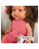 Magic baby Παιδική κούκλα Betty Curly hair με καστανά μαλλιά και πιπίλα-30εκ. MB3012