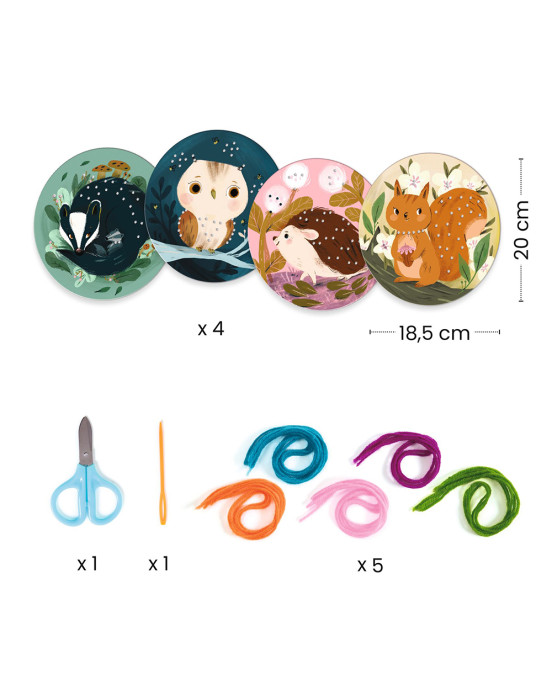 Djeco μαθαίνω να ράβω "Σκιουράκι" 00078