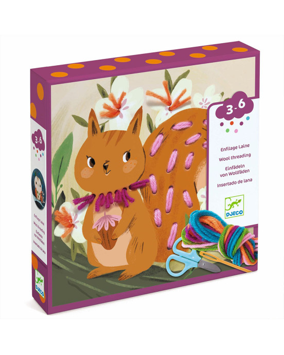 Djeco μαθαίνω να ράβω "Σκιουράκι" 00078