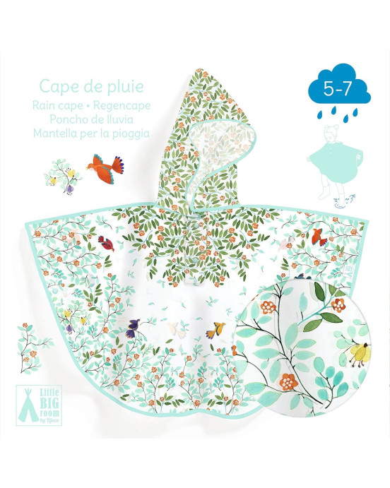 Djeco Αδιάβροχη κάπα "Σπάνια πουλιά" 04681