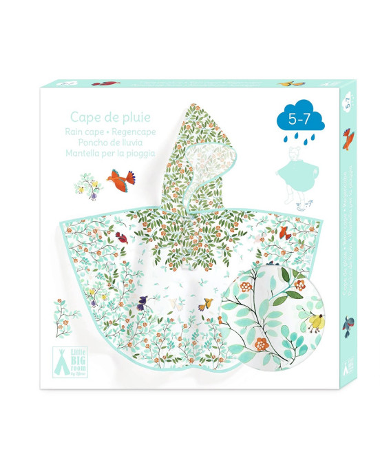 Djeco Αδιάβροχη κάπα "Σπάνια πουλιά" 04681
