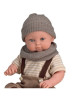  Magic baby Παιδική κούκλα μωρό "Arthur με κοτλέ σαλοπέτα και σκούφο"45εκ. MB46615