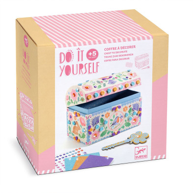 Djeco DIY διακοσμώ σεντούκι πολύτιμων αντικειμένων με κλειδί 07929