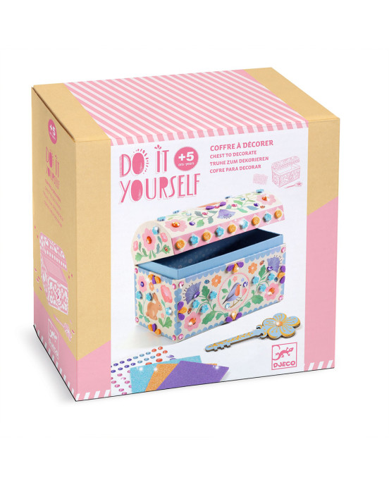 Djeco DIY διακοσμώ σεντούκι πολύτιμων αντικειμένων με κλειδί 07929