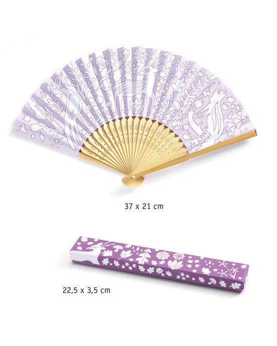 Djeco DIY Φτιάχνω Χρωματίζω Βεντάλια και θήκη - FSC MIX 07945