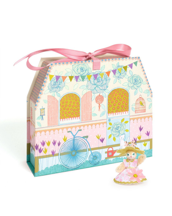 Djeco DIY κατασκευάζω και χρωματίζω κουκλόσπιτο-βαλιτσάκι "Alba" 08030