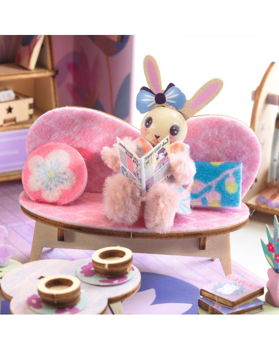 Djeco DIY κατασκευάζω και χρωματίζω κουκλόσπιτο-βαλιτσάκι "Rosie" 08033