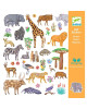 Djeco 160 αυτοκόλλητα σε 4 καρτέλες "Σαφάρι" 09284