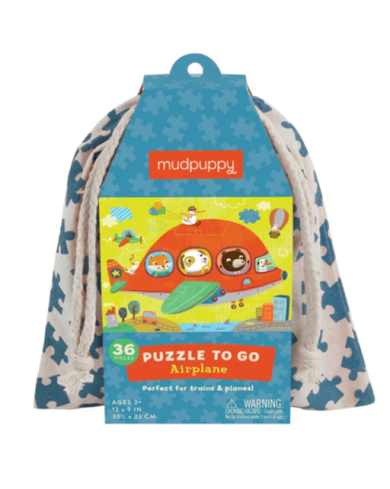 Mudpuppy Puzzle To Go - Airplane BER-45997