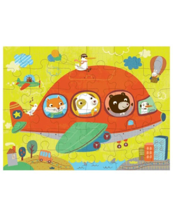 Mudpuppy Puzzle To Go - Airplane BER-45997