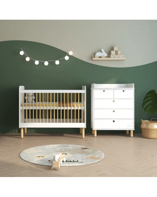 Thuka. Βρεφικό κρεβάτι Dagmar. Λευκό