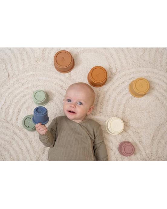 Little Dutch Σετ 8 κουβαδάκια στοίβαξης (Vintage) LD2009243