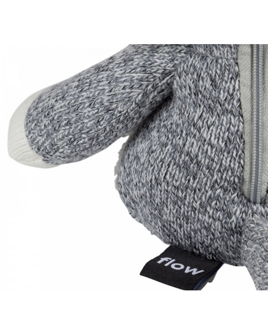 Flow Υφασμάτινη Αλεπού Robin με λευκούς ήχους & μουσική (γκρι) FL1385027