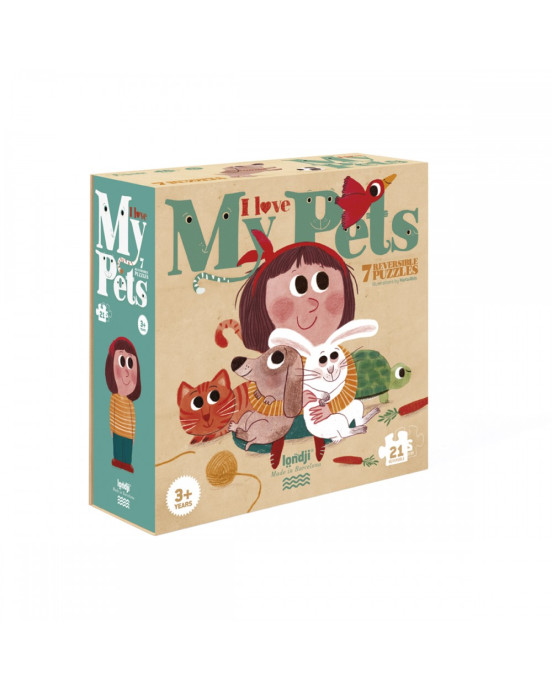 Londji I Love My Pets - 21 pcs   LON-PZ003