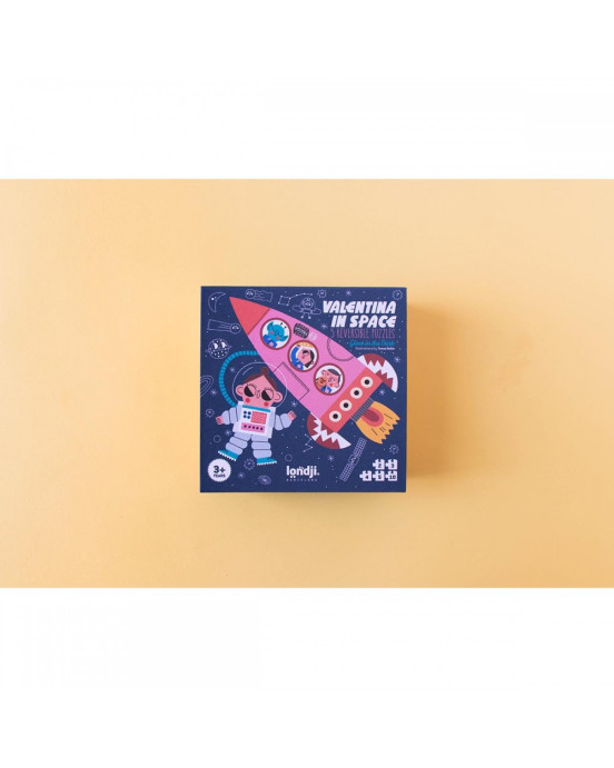 Londji Valentina in Space - 2+3+4+5+10 pcs - Παζλ που λάμπει στο σκοτάδι  LON-PZ008