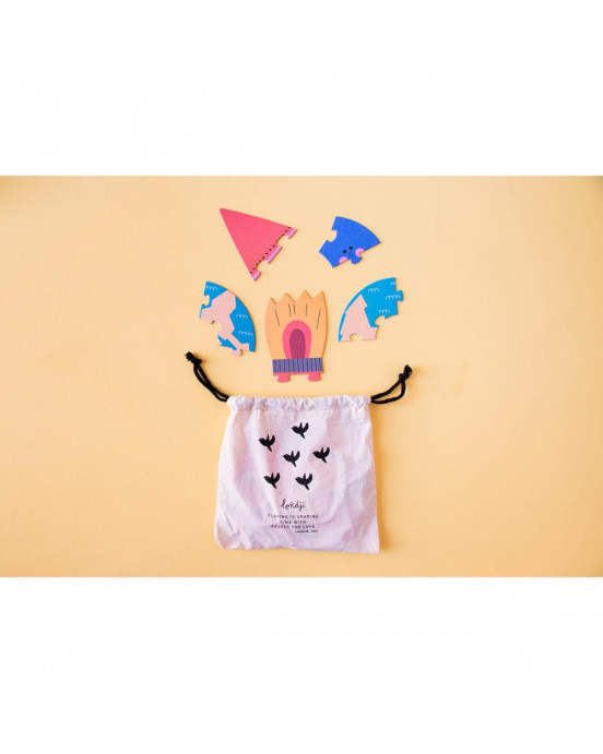 Londji Valentina in Space - 2+3+4+5+10 pcs - Παζλ που λάμπει στο σκοτάδι  LON-PZ008