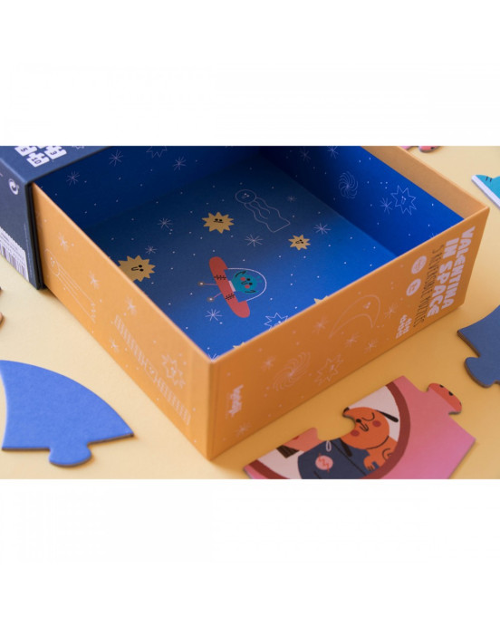 Londji Valentina in Space - 2+3+4+5+10 pcs - Παζλ που λάμπει στο σκοτάδι  LON-PZ008