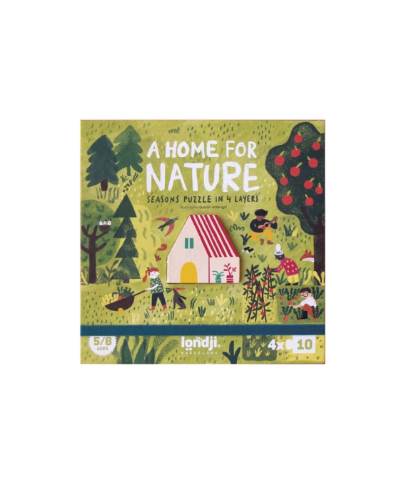 Londji A Home for Nature - 4 x 10 pcs - Four Seasons Puzzle LON-PZ587