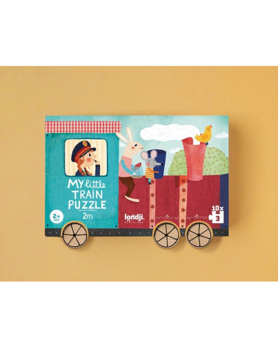 Londji My Little Train - 10 x 3 pcs   LON-PZ588