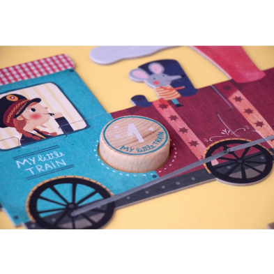 Londji My Little Train - 10 x 3 pcs   LON-PZ588