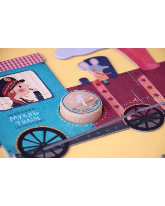 Londji My Little Train - 10 x 3 pcs   LON-PZ588