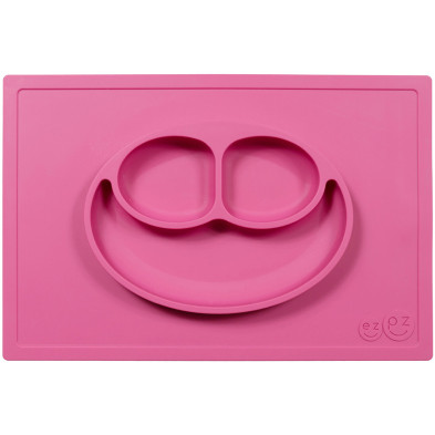Ezpz: Εκπαιδευτικό πιάτο 24+ μηνών Happy Mat - Pink HM-P7424U