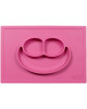 Ezpz: Εκπαιδευτικό πιάτο 24+ μηνών Happy Mat - Pink HM-P7424U