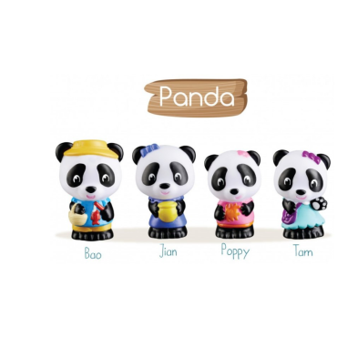 Klorofil Οικογένεια "Panda" -Εκπαιδευτικό παιχνίδι 4 χαρακτήρες 700304F