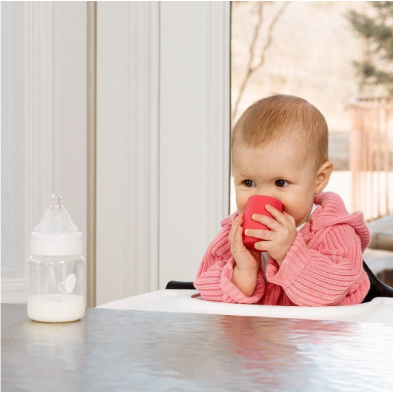 Ezpz Εκπαιδευτικό ποτήρι 12+ μηνών Mini Cup Pink MC-P7424U