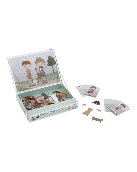 LITTLE DUTCH. Μαγνητικό παιχνίδι σύνθεσης εικόνων σε κασετίνα Jim & Rosa FSC