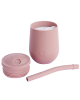 Ezpz Εκπαιδευτικό ποτήρι 24+ μηνών HappyCup + καλαμάκι Blush HC-B7612U