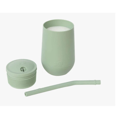 Ezpz Εκπαιδευτικό ποτήρι 24+ μηνών HappyCup + καλαμάκι Sage HC-S5655U