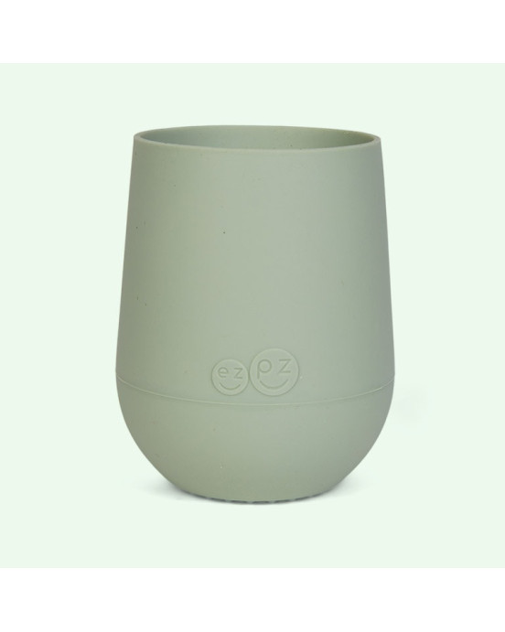 Ezpz Εκπαιδευτικό ποτήρι Mini Cup +9m καλαμάκι Sage MS-S5655C