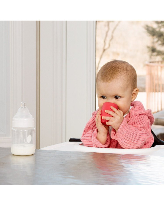 Ezpz Πλήρες Tiny εκπαιδευτικό σετ φαγητού για 4+ μηνών - Pink FD-P7424U