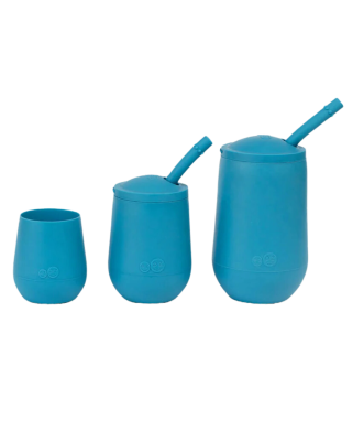 Ezpz Σετ με 3 εκπαιδευτικά ποτήρια - Blue (4-12-24+ μηνών) DCS-B7709U