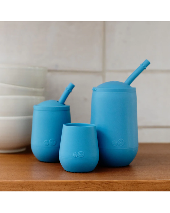 Ezpz Σετ με 3 εκπαιδευτικά ποτήρια - Blue (4-12-24+ μηνών) DCS-B7709U