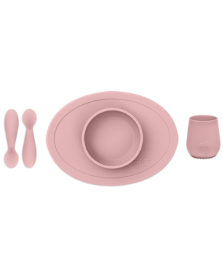Ezpz Πλήρες Tiny εκπαιδευτικό σετ φαγητού για 4+ μηνών - Blush FD-B7612U
