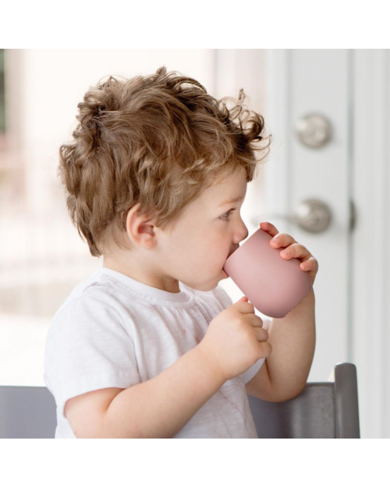 Ezpz Πλήρες Tiny εκπαιδευτικό σετ φαγητού για 4+ μηνών - Blush FD-B7612U