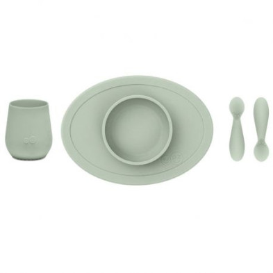 Ezpz Πλήρες Tiny εκπαιδευτικό σετ φαγητού για 4+ μηνών - Sage FD-S5655C