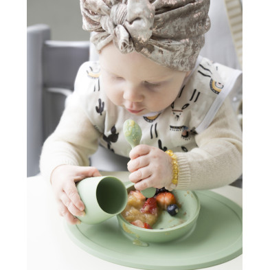 Ezpz Πλήρες Tiny εκπαιδευτικό σετ φαγητού για 4+ μηνών - Sage FD-S5655C