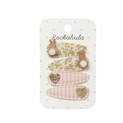 Rockahula Παιδικά κλιπς 4 τμχ. Petal glitter Bunny H2513N