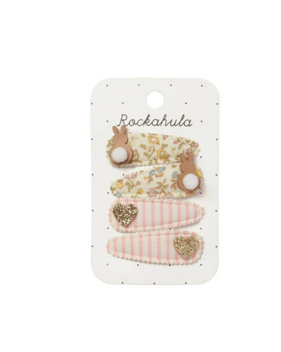 Rockahula Παιδικά κλιπς 4 τμχ. Petal glitter Bunny H2513N
