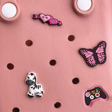 Typotrust CACTUS CROQBAG με διακοσμητικά pins 16x20 cm - ΡΟΖ  CT9560B-09