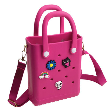 Typotrust CACTUS CROQBAG με διακοσμητικά pins 16x20 cm - ΦΟΥΞΙΑ  CT9560B-24