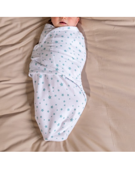 Bo Jungle Βαμβακερή κουβέρτα φασκιώματος (0-4 μηνών) - Lovely Hearts BJ-B172600